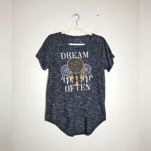 Dreamcatcher Tunic Top Dream Often Gray Sleep Shirt Casual Loungewear Large